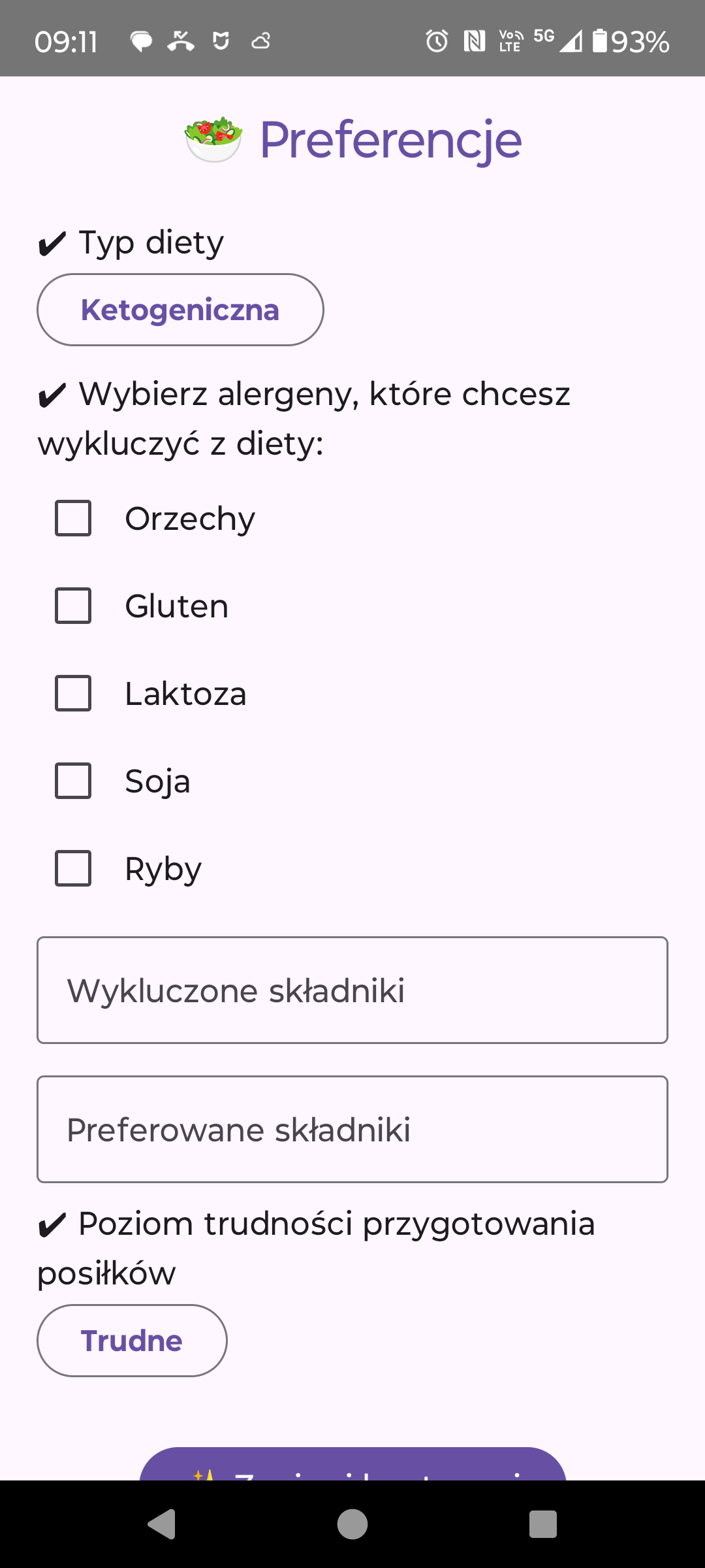 Wybór preferencji